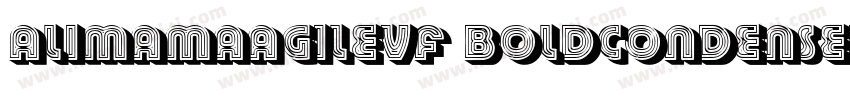 AlimamaAgileVF BoldCondensedSans 70字体转换